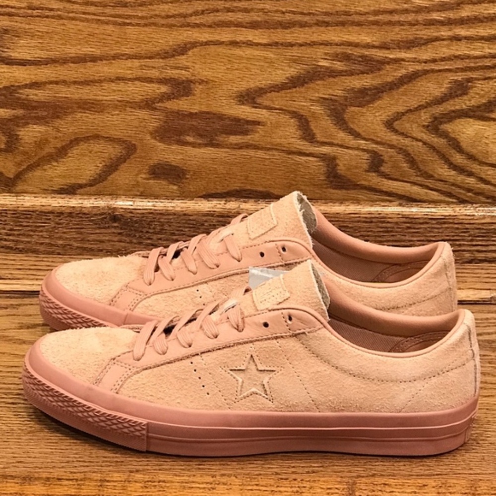 Converse One Star Ox‎ Pink Blush Suede Low Top Sneakers
